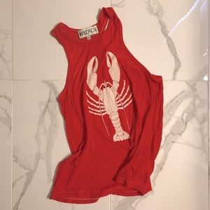 Wildfox 'Lobster Island' Racerback A-Line Tank